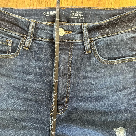 Old Navy 360 Rockstar Extra High Rise Super Skinny Jeans Size 4 - Picture 3 of 9